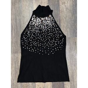 White House Black Market Sequin Sleeveless Top Size Medium